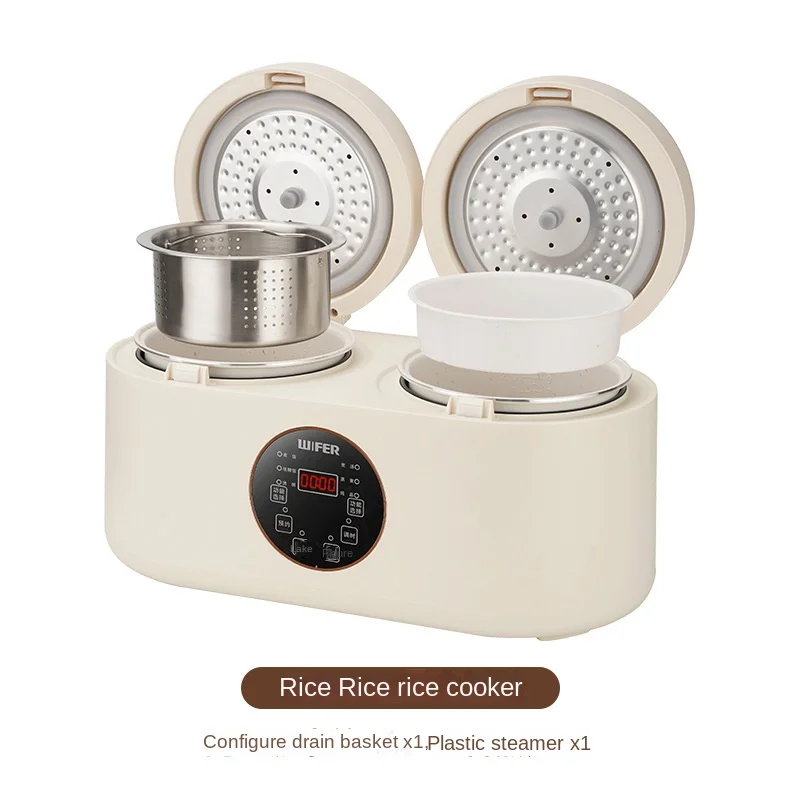 Double Gallbladder Rice Cooker 4L Large Capacity Household Multi functional Dual Control 2-in-1 Mandarin Duck Rice Cooker 4