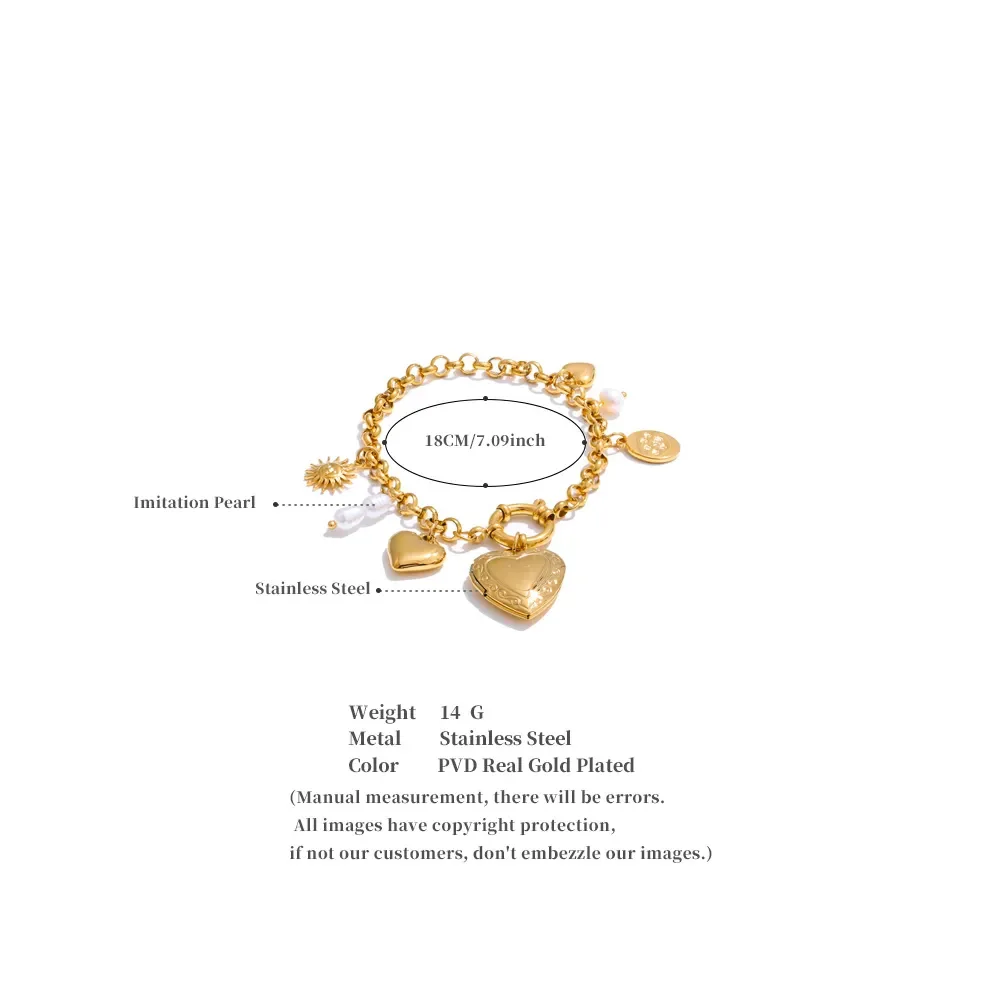 Yhpup Jewelry Bangle Stainless Steel Drop Chain