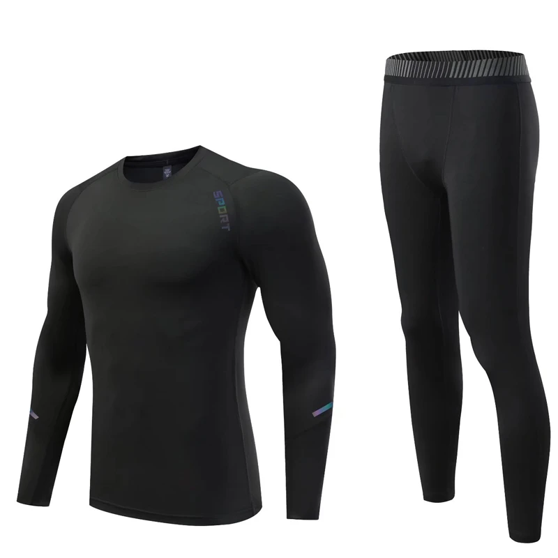 Compression Clothing Men Sports Gym Suit Tight Sportswear Mens