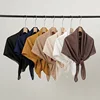 90*90cm Thin Soft Square Scarves for Women Simplicity Solid Color Cotton Linen Headscarf Muslim Female's Hijabs Bag Accessories 1