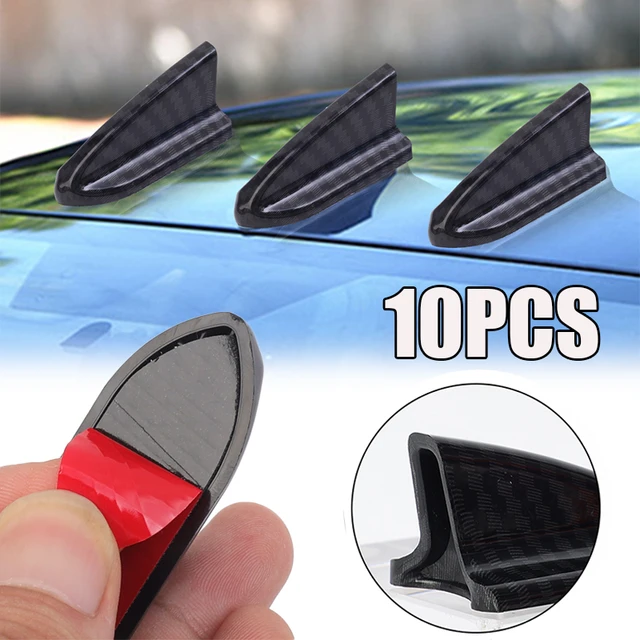 4 Stück Kohle faser Auto Stoßstange Fin Canard Splitter Diffusor Spoiler Luft  messer abs Kohle faser blau Universal - AliExpress