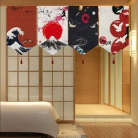 Japan Ukiyo-e Short Door Noren Curtain Ramen Pennant Kitchen Partition Half-Curtain Resturant Entrance Hanging Flag Banner Decor 1