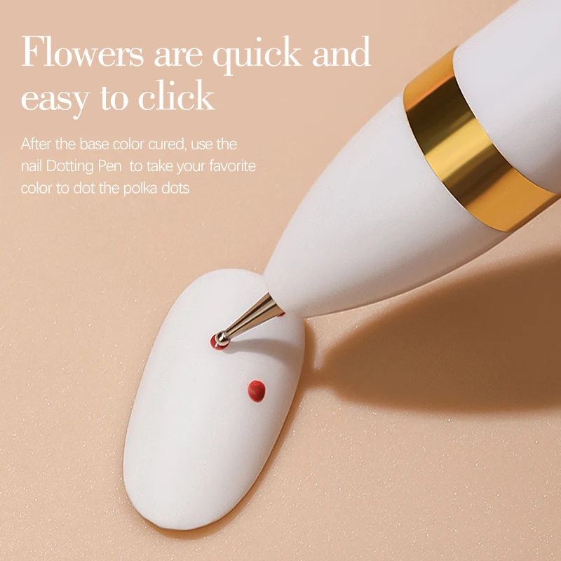 4 in 1 Nail Dotting Pen Creative DIY Nail Art Painting Tools Nail Drill Pen Point Dot Painting Tools Manicure Nail Supply 5