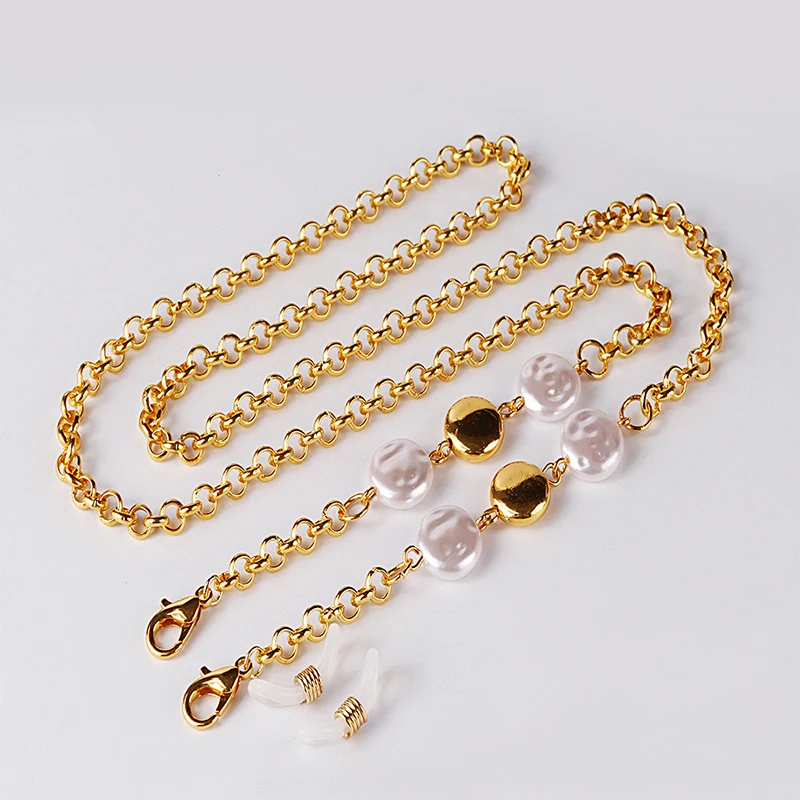 1~10PCS Women's Gold Stainless Steel Glasses Chain Strap Lanyard Fashion Sunglasses Eyeglasses Neck Chain Hangs Mask Holder 6