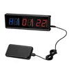 Portable Gym Workout Timer, Fitness Clock Count Down/Up Clock Stopwatch With Remote Sports Training Garage Interval Timer 5