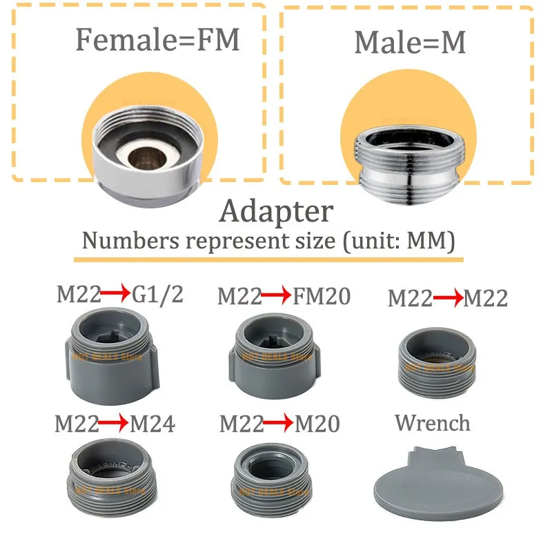 Dual Function 360° Swivel Anti-Splash Faucet Aerator with Water Filtering Nozzle
