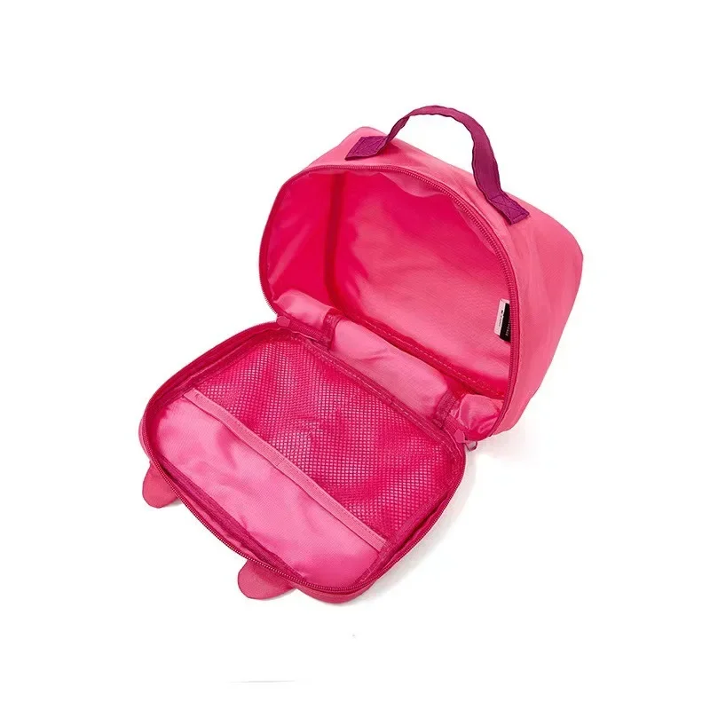 Disney Lotso Cosmetic Bag Cute Cartoon Strawberry Bear Girls Students Portable High Capacity Toiletries Travel Suit Storage Bag