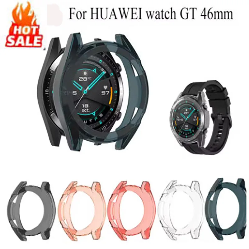 Transparent TPU Protective Case for Huawei Watch GT 46mm - Sport & Classic Version