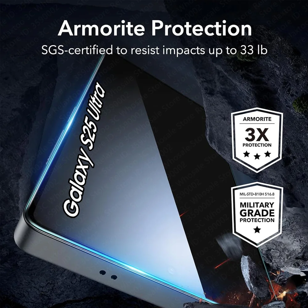 Dual Privacy Screen Protector with Anti-Spy Tempered Glass