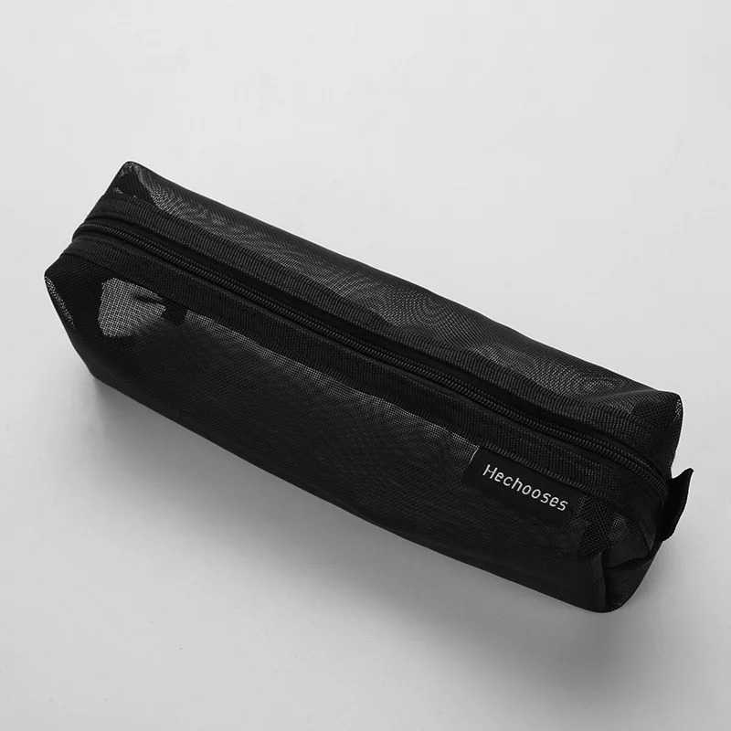 Mesh Pencil Case Pouch - Medium - Black – TACTO STUDIO