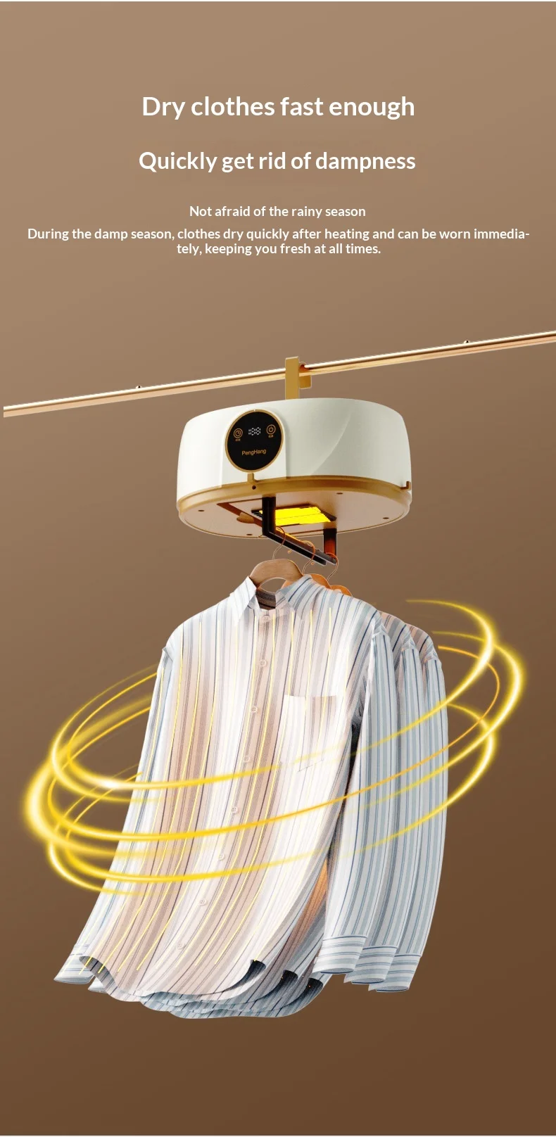 Electric Dryer Clothes Drying Rack Garment Dryer UV Sterilization with Dryer Bag Compact Travel Style Clothes Drying Rack Heater