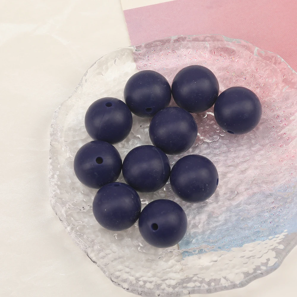 Cordial Design 100Pcs 12/15MM Choose/Silicone Material Beads/Baby Edible Beads/Chewable/Jewelry Accessories/DIY Making Findings - cordial