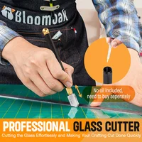 1PC Handheld glass cutter Professional Glass Tile mirror Cutting Tools hand tool With Oil Dropper Glass Cutter Set 2-20mm 2