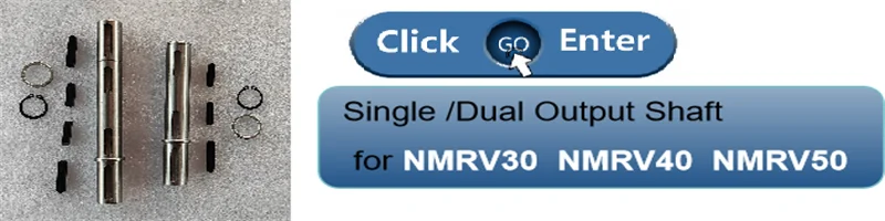 Description Picture 2 of itemCYAutoman Single Dual Output Shaft for Worm Gear Reducer Speed Gearbox NMRV063  NMRV075 RV63  RV75 NMRW63/75 NMVF63/75  RW63/75