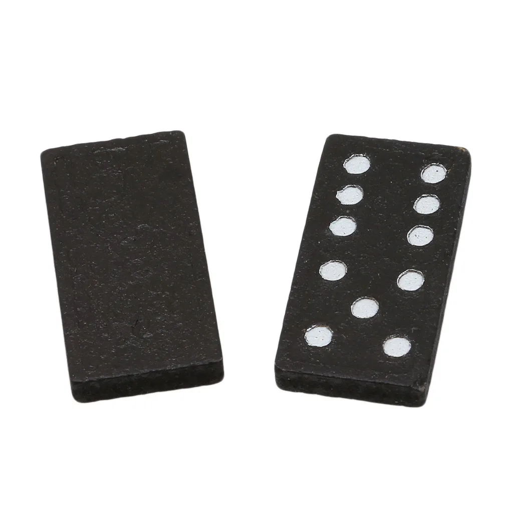 28 Pcs Black Dominoes Wooden Box With Black Dominoes Wooden Board Game Teaching Aids Party Game Children's Day Gift 6