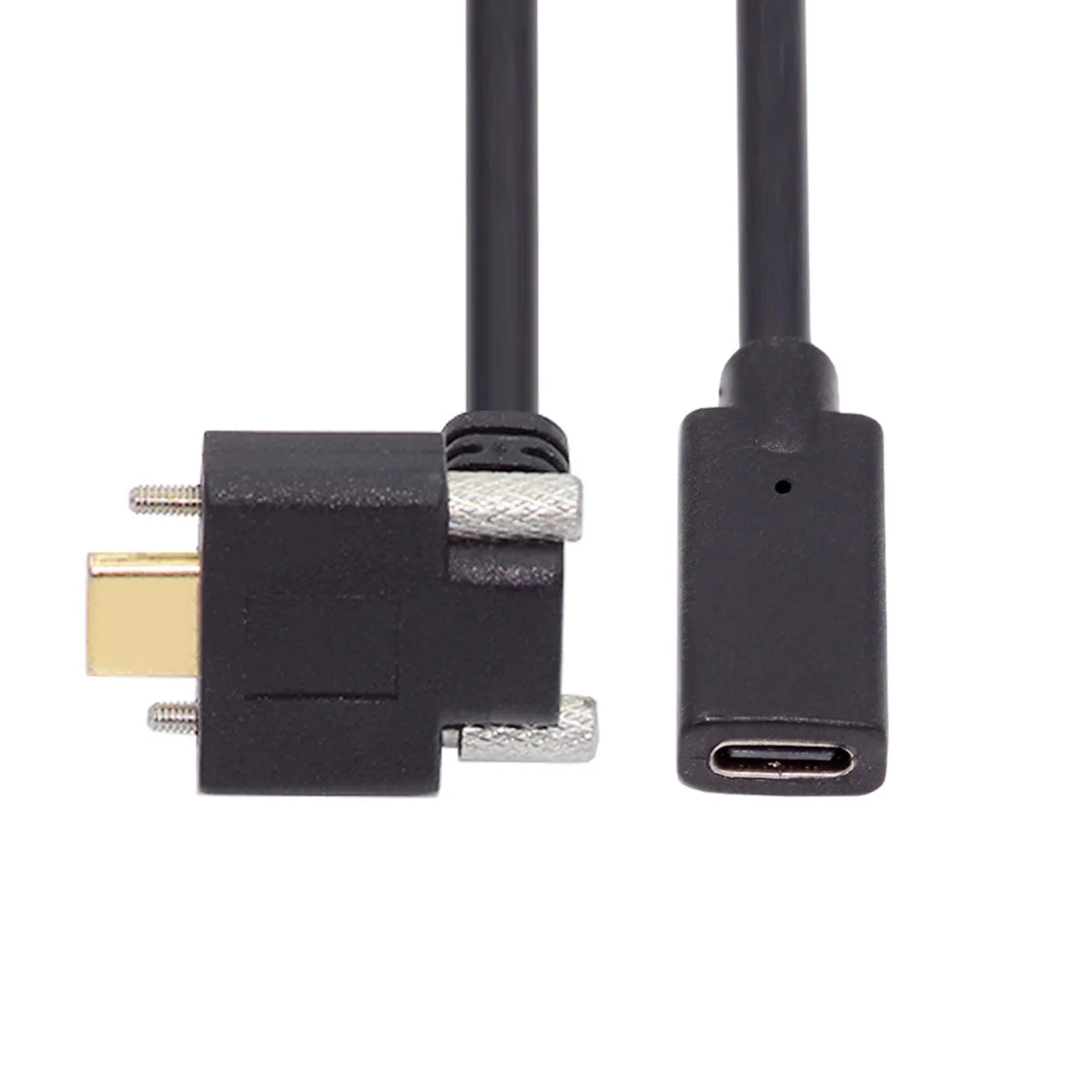 

Chenyang, Угловой Штекер-гнездо, USB 3,1, удлинитель, кабель с винтовым замком для передачи данных для камеры Realsense VR Quest Link