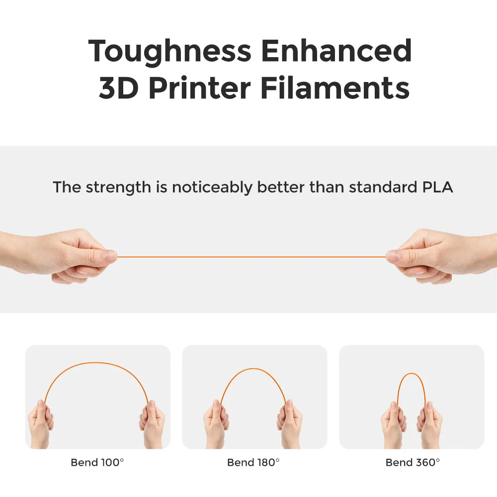 Flashforge Dual Color Silk Pla 3d Printer Filament 175 mm Alta Dureza Embalagem Selada sem Plugues sem Endeformação Baixo Encolhimento - Imagem 6