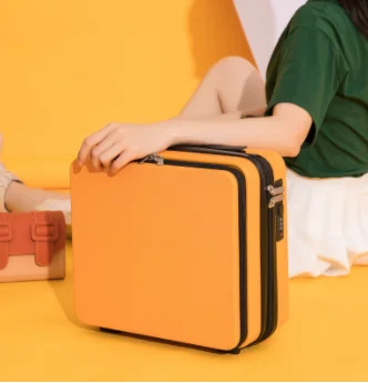 Valigia mini attrezzi con apertura frontale Valigia bagagliaio anteriore piccola borsa per cosmetici portatile Bagagli da lavoro 1