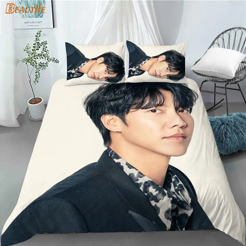 

Hot Sale Kpop Idol Lee Seung Gi 1 Duvet Cover 2 Pillowcases Polyester Fabric Bedding Set Family Boy Kid Set Duvet Cover Set