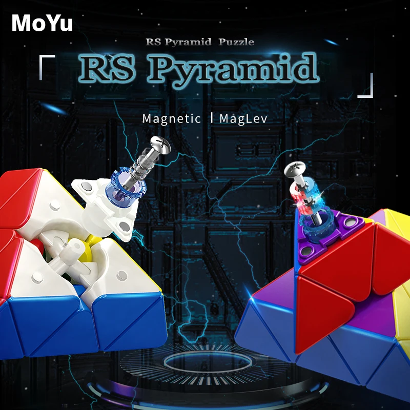 

MoYu RS Maglev Pyramid Magic Cube 3x3x3 Pyraminx Professional Magnetic Speed Puzzle 3x3 RS Speed Cube Children's Fidget Toys