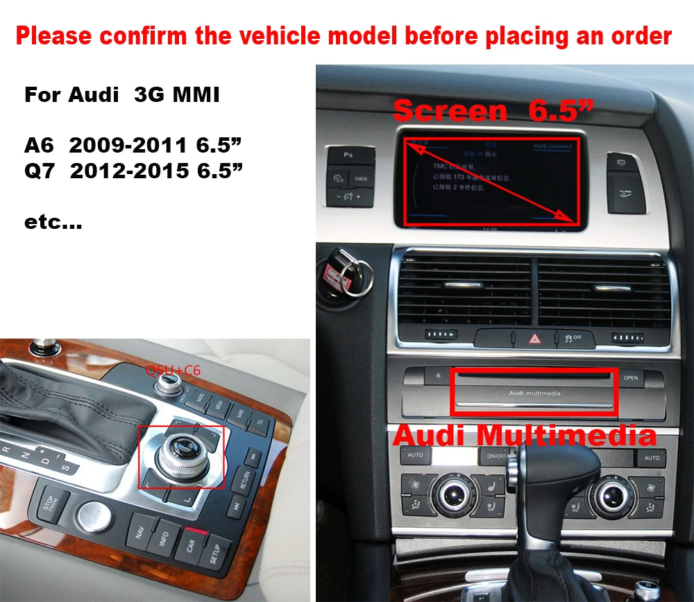  ī÷ ȵ̵ ڵ ̽ ڽ  ŰƮ, AD17 OEM ȭ Ʈ, ƿ 2009-2011 A6 2012-2015 Q7 MMI 3G ýۿ