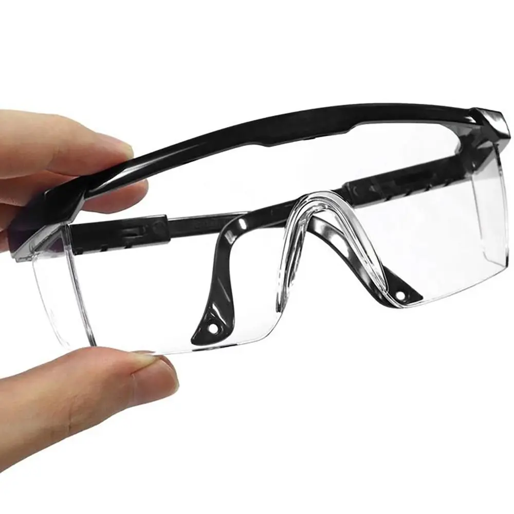 Gafas de seguridad piezas para laboratorio, lentes transparentes de  protección ocular, trabajo Industrial, antisalpicaduras, a prueba de viento  y polvo, 1 unidad - AliExpress