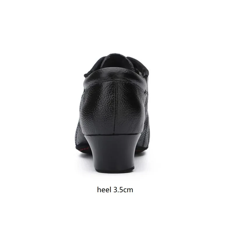Leather Sports Shoes Perform Latin Shoes Man Soft Bottom Female Two Soles Ballroom Dancing Shoes Children Adult Ventilation