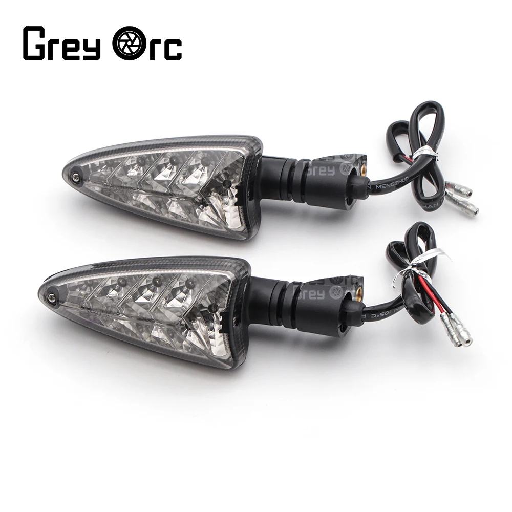 

2 Wires Turn Signal Indicator Light For BMW Triumph Tiger Aprilia Clear Lens G650GS K1200-R S1000 C600 R1200-ADV Blinker Lamps