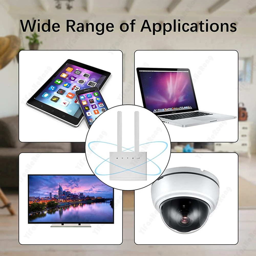 LTE 라우터용 외부 안테나 와이파이 안테나, 4G 안테나, 10dBi SMA 수 700-2700MHz, 화웨이 B593 E5186 B315 B310 B880 B890 용 안테나, 2 개