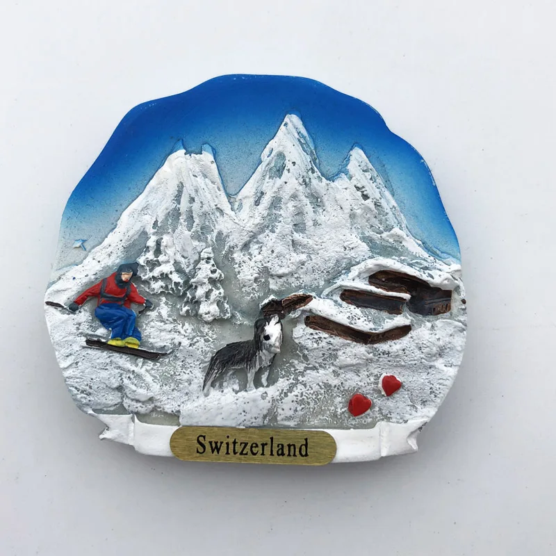 Description Picture 5 of itemEurope Switzerland 3D Fridge Magnets Tourism Souvenir Refrigerator Magnets Sticker Collection Handicraft Decoration Articles