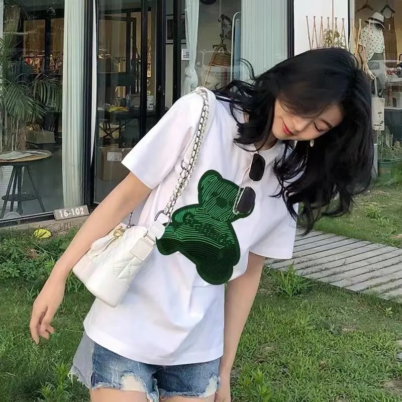 

Woman Summer Tops Women's Cotton T-shirt Casue Popular Women Tee Lady Short Sleeve Loose Tops Shirts Top Cartoon