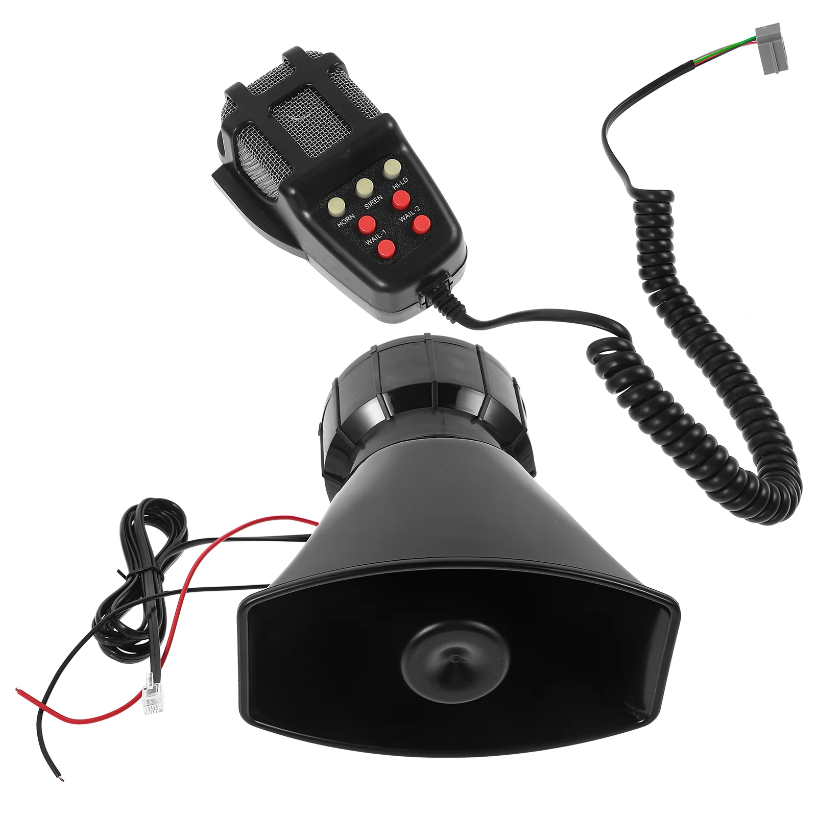 

1 Set Pa System 12v Motorcycle System 7-tone Car Alarm Truck Horn Supply