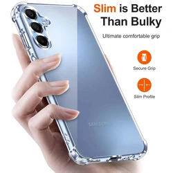 Shockproof Thick Transparent Clear Back Case for Galaxy A37 (Clear)