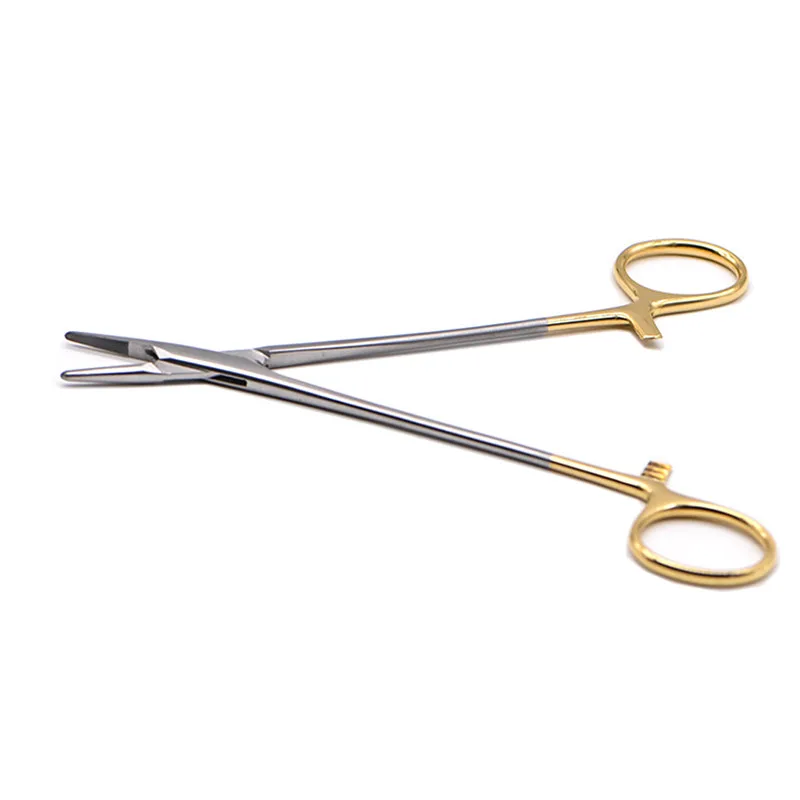 1PC Dental Needle Holder Plier TC Head German Reusable Stainless Steel Gold Plated Handle Orthodontic Forcep Surgical Instrument Sd6d485d0b0134fa78af5fdd8b855deb1K