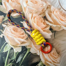 Stylish Braided Lanyard Keychain for Women - Fashionable Anti-Loss Rope & DIY Accessories (S)
