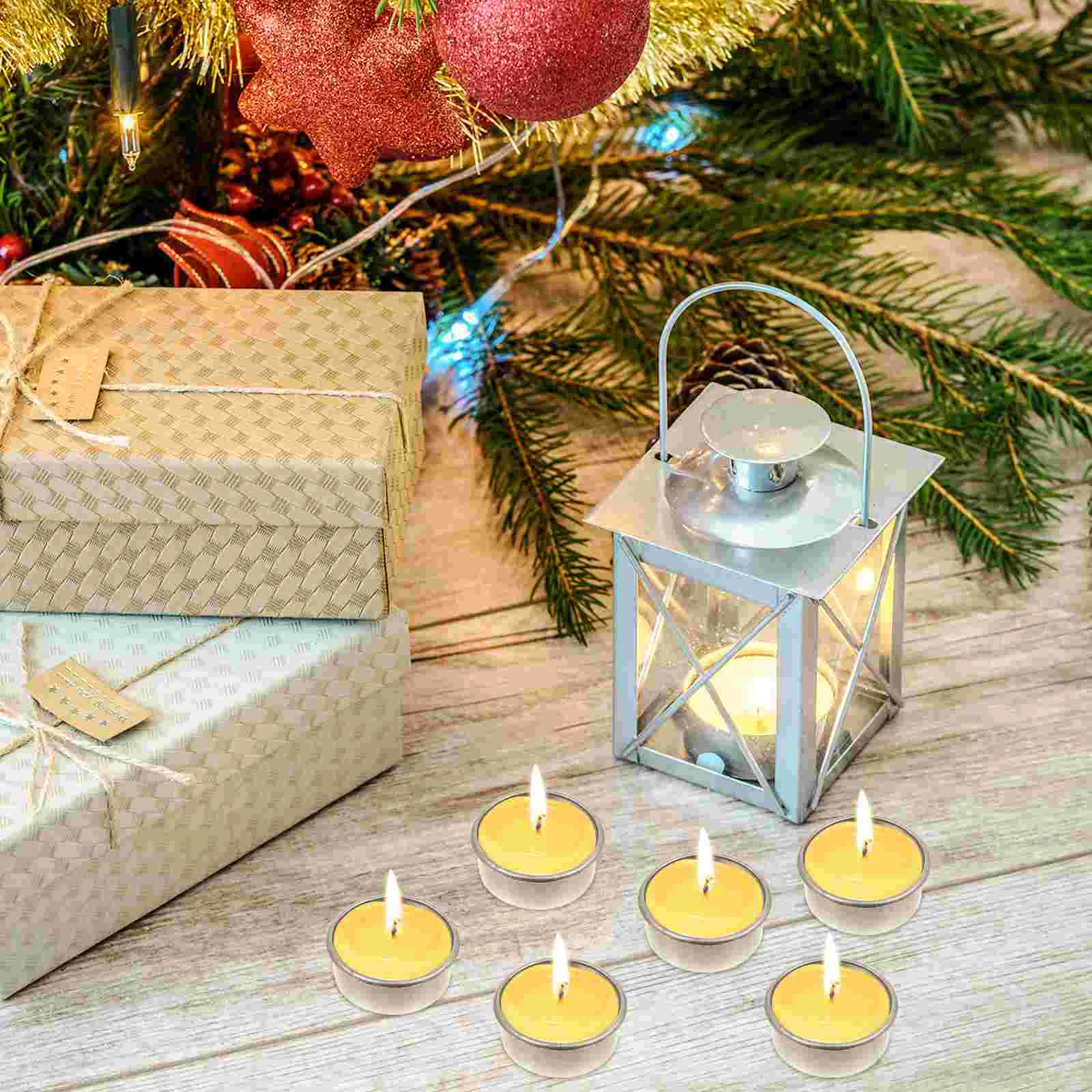 Candle Holders 20 Pcs Wax Cups Taper Iron Tealight Cup Metal Tea Light Case Desktop Tealight Holder Retro Home Decor