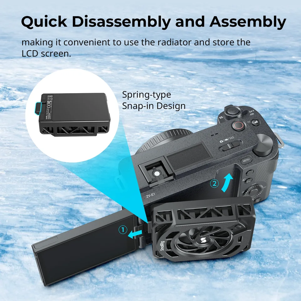 Smallrig ソニーカメラ用冷却システム 4348 SR4348 SmallRigがソニー、キヤノン、富士フイルムカメラ用冷却システム