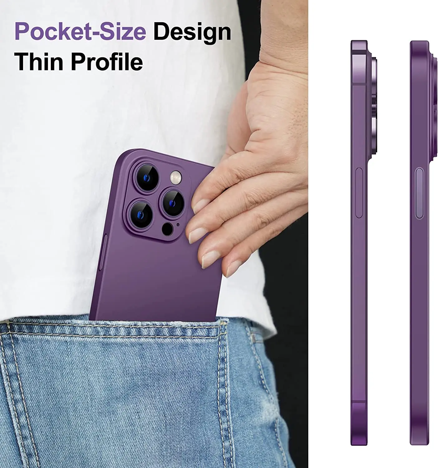 ディープパープルマットケース iPhone 17 Air 16 15 14 Plus 13 Pro