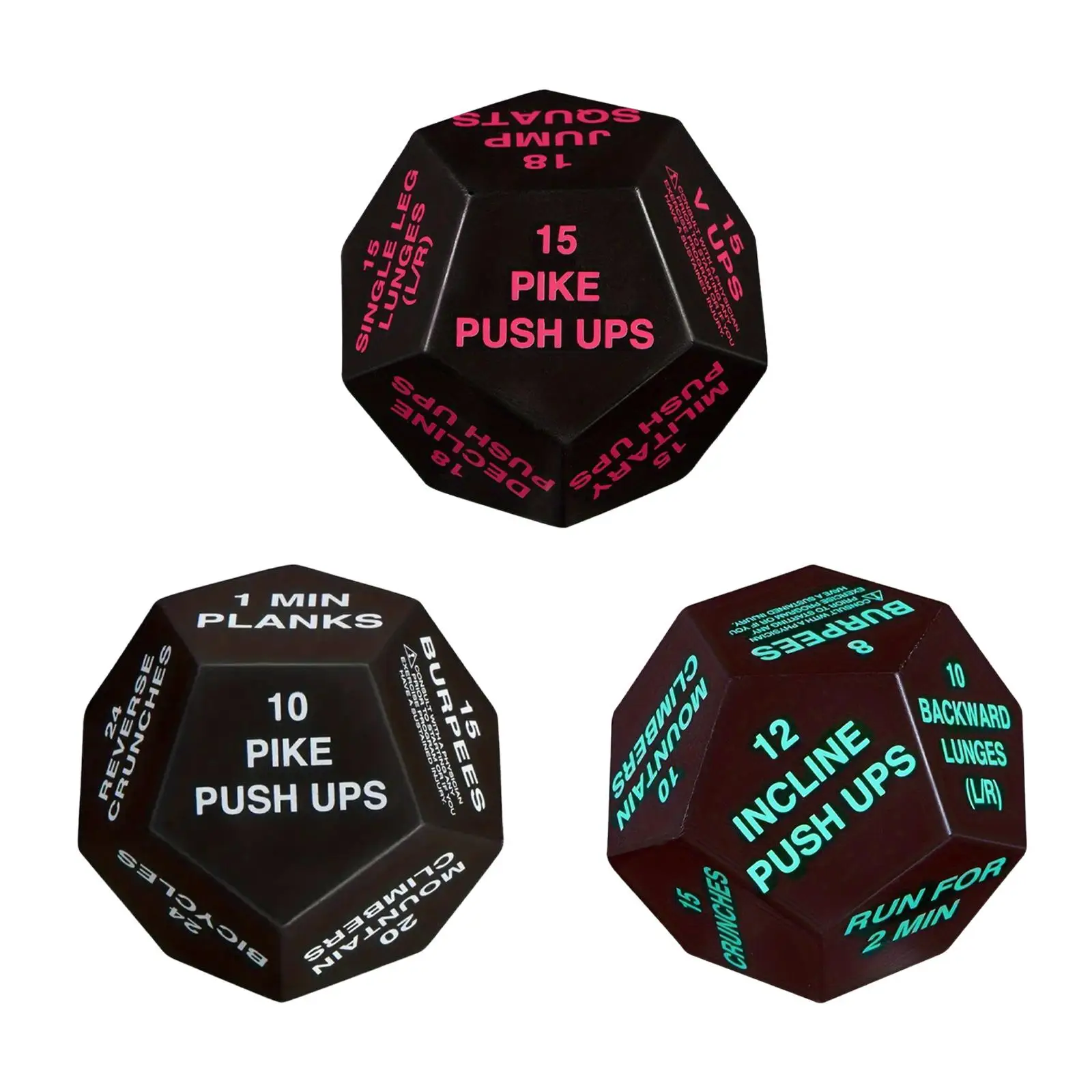 Bodyweight Training Dice Cardio Workout Game Dice for Men Women Home Gym 2