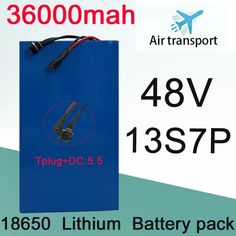

13S7P Battery 100% Original Lithium-ion Battery 48V 36Ah 750W 1000W 54.6V BMS