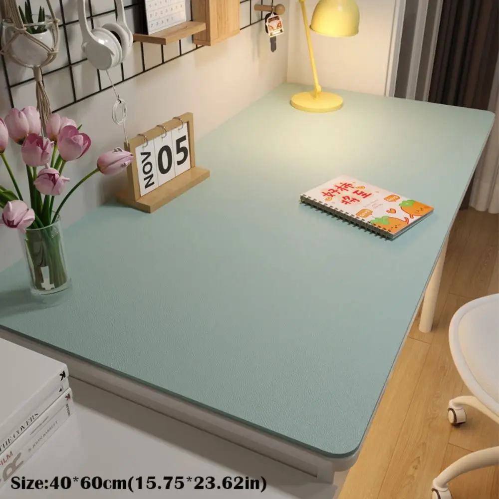 New Protection Eye Student Desk Mat Oil-proof Solid Color Coffee Table Mat Non-slip Leather Computer Desk