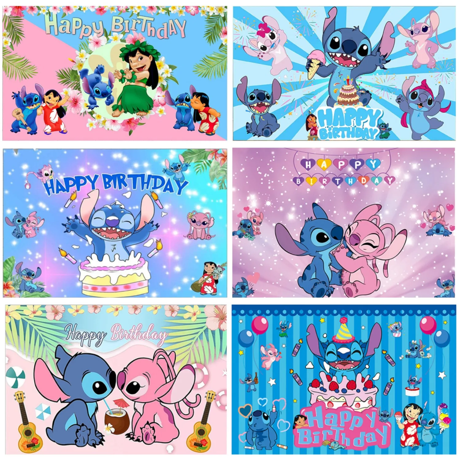 Coloriage Stitch Joyeux Anniversaire : Le Décors Parfait pour une Fête  d\u0026#39;Anniversaire Thémée Lilo \u0026 Stitch, image size:1500x1500