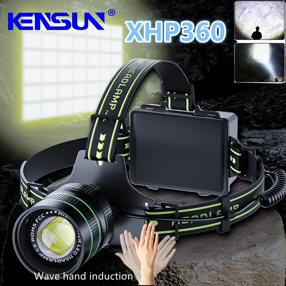 Farol-LED-com-sensor-de-gesto-IR-para-camping-ao-ar-livre-e-pesca ...