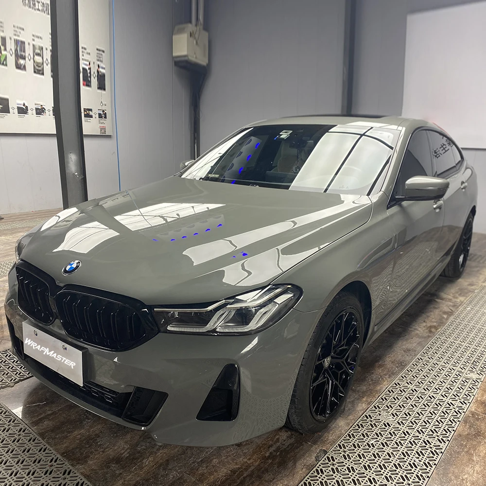 Wrapmaster 7.5밀 컬러 TPU PPF 항황변 자동차 페인트 보호 필름 UV 차단 TPU 글로스 나르도 그레이 TPU-D2114