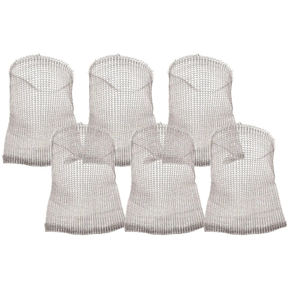 

6 Pcs Plant Root Protection Basket Plants Bags Outdoor Flower Supple Mesh Guard Agricultural Net Stainless Steel Garden Roots