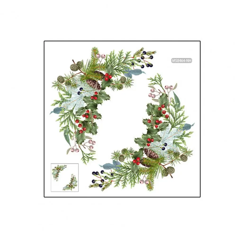 Stylish Toilet Decal Bathroom Toilet Sticker Festive Christmas Lid Stickers Adorable Cartoon Pine Cone Tree for Home