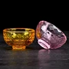 7pcs Embossed Multicolor Glass Buddha Bowl Hammer Texture Handicraft Holy Water Cup Bowl Buddhist Home Gift Lnterior Decorative 3