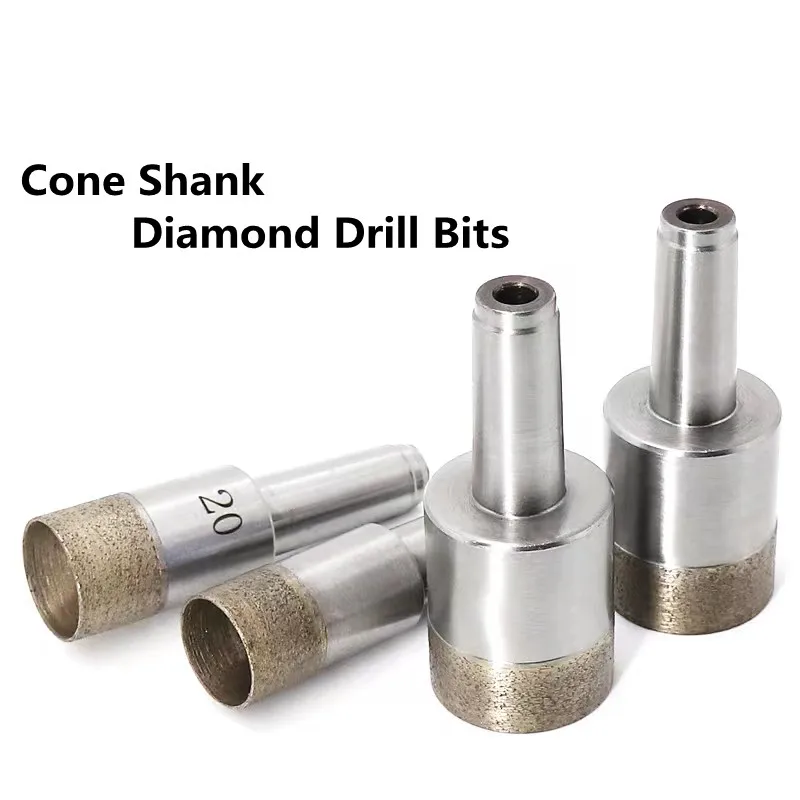 Factory Price Taper Shank Diamond Glass Hole Saw, Multi-purpose Porcelain Glass and Tile Drill Bits kurstol 3pcs diamond drilling milling bit kit m14 20mm drill mill bit 50mm diamond chamfer sds adapter tile porcelain hole saw