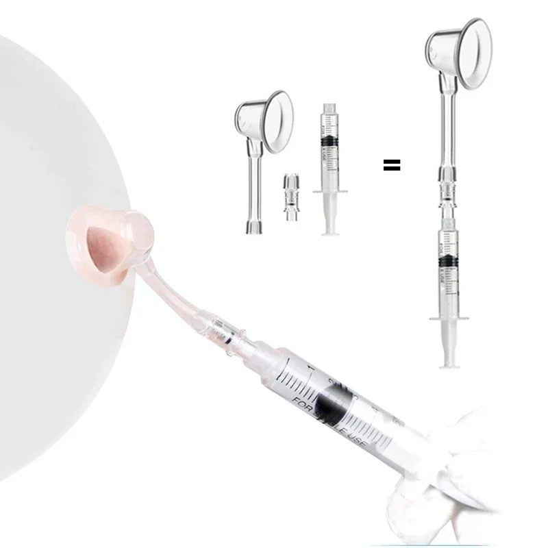 New Nipple Aspirator Puller Sucking for Flat Inverted Nipples Shaper Niplette Attractor Treatment Redress Correction +Clips nipple sucking corrector