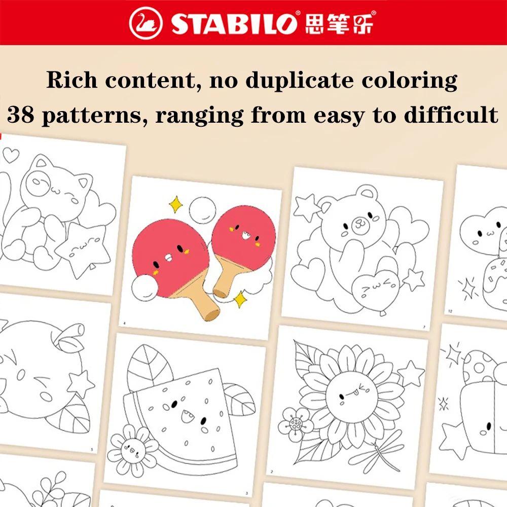 30 색/세트 Stabilo 수채화 펜 선물 상자 280 수성 컬러 마커 펜 2.0mm Kawaii 편지지 학교 미술 용품
